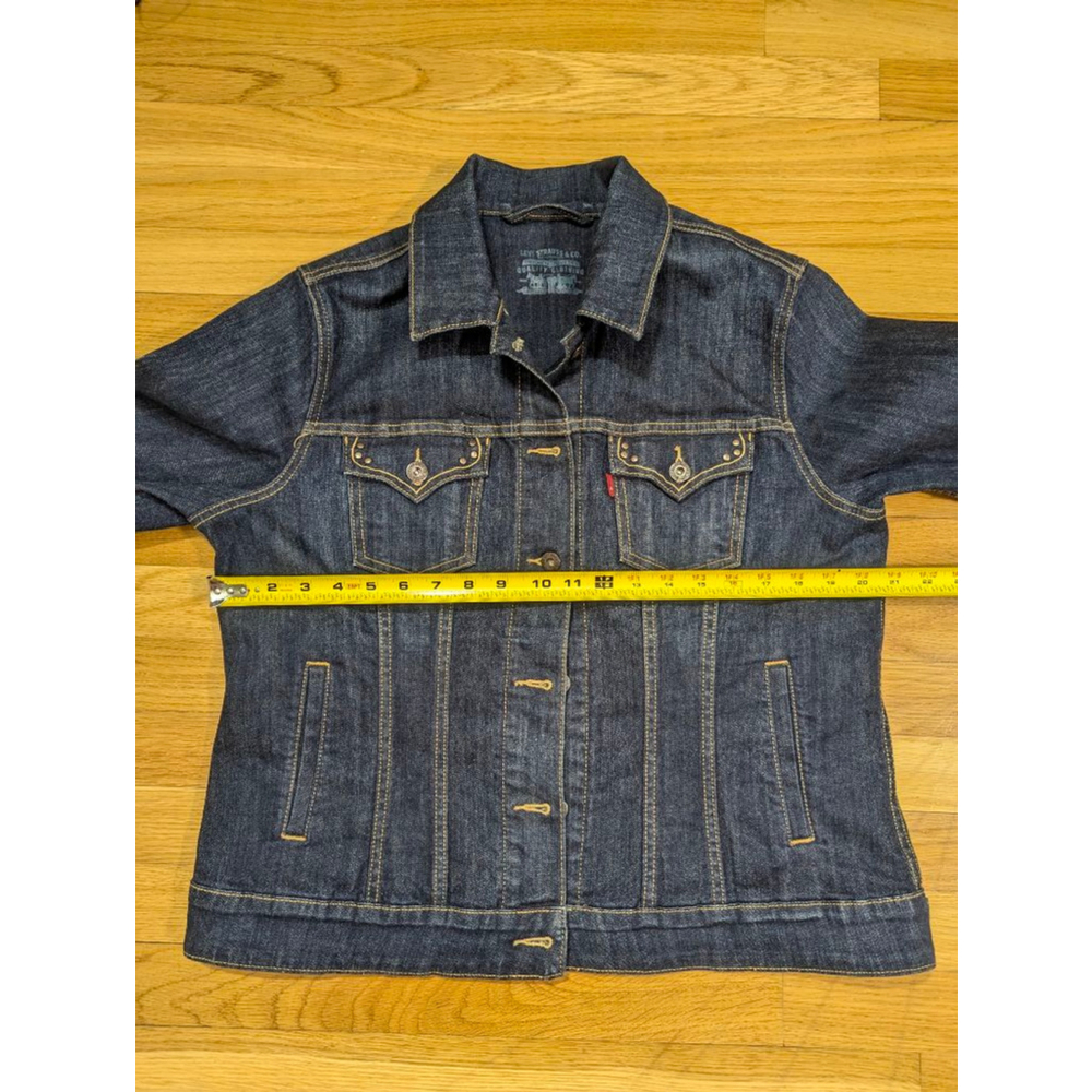 Levi's Indigo Blue Denim Trucker Jacket - Picture 9 of 14